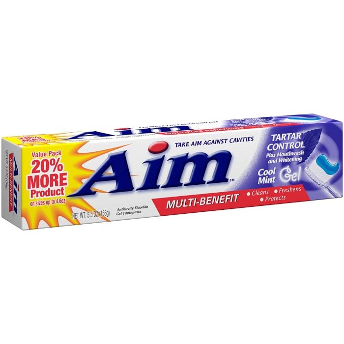 Aim Tooth Paste 156gm Tartar Control Cool Mint Gel