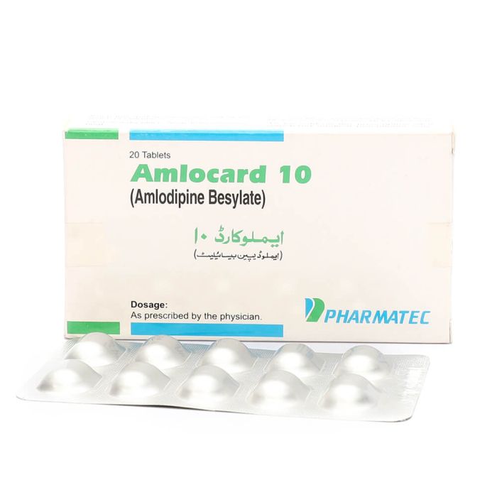 Amlocard 10mg Tablets