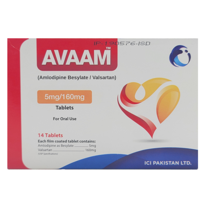 Avaam 5mg 160mg Tablets