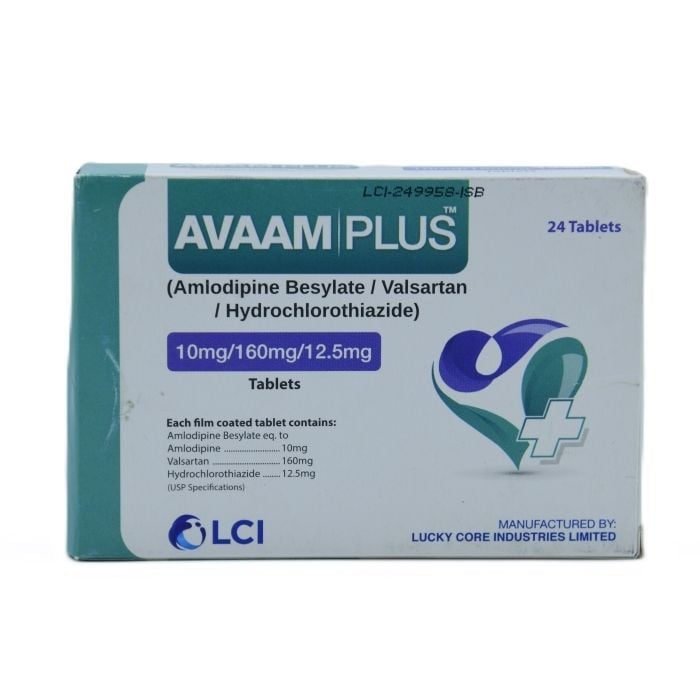 Avaam Plus 10mg 160mg 12.5mg Tablets 24s