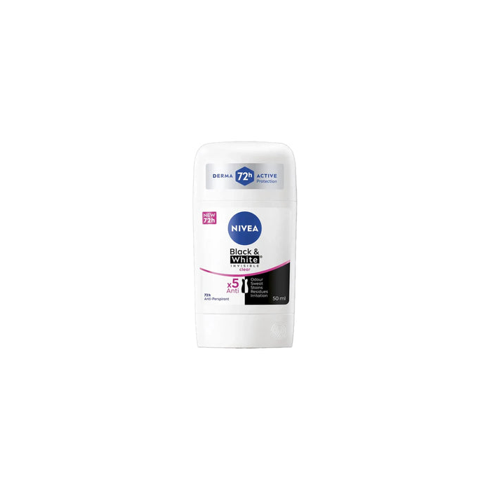 Nivea Deo Stick 50ml Black & White Invisible