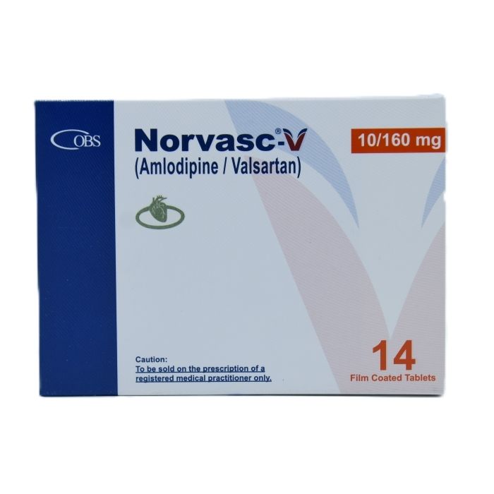 Norvasc V 10mg 160mg Tablets 14s