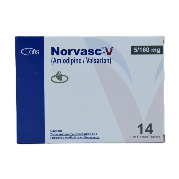Norvasc V 5mg 160mg Tablets 14s