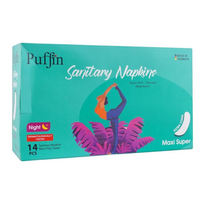 Puffin Sanitary Napkins Maxi Super