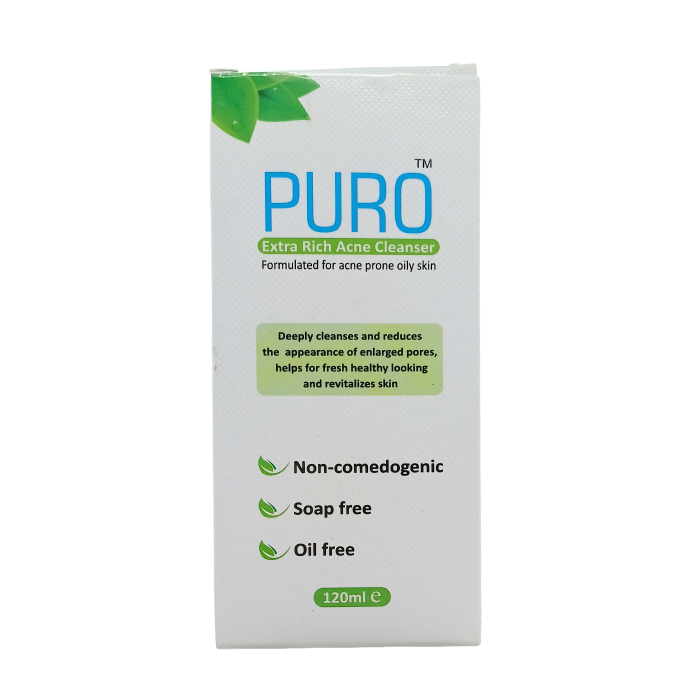 Puro Extra Rich Acne Cleanser 120ml