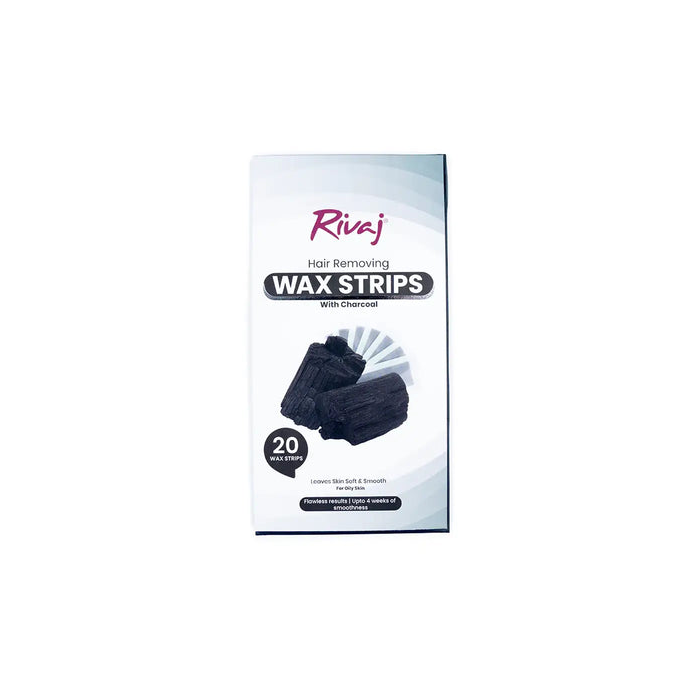 Rivaj Wax Strips 20cs Charcoal