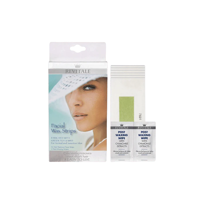Revitale Facial Wax Strips 12s