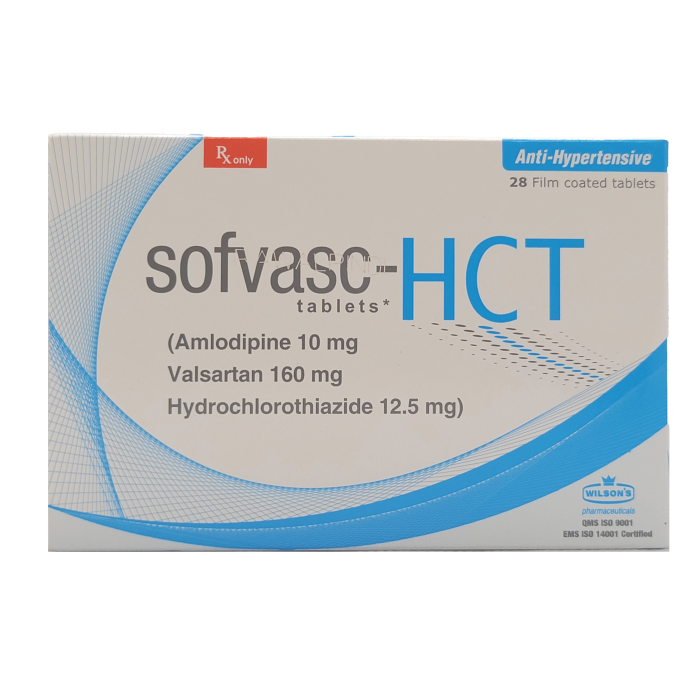 Sofvasc Hct 10mg 160mg 12.5mg Tablets