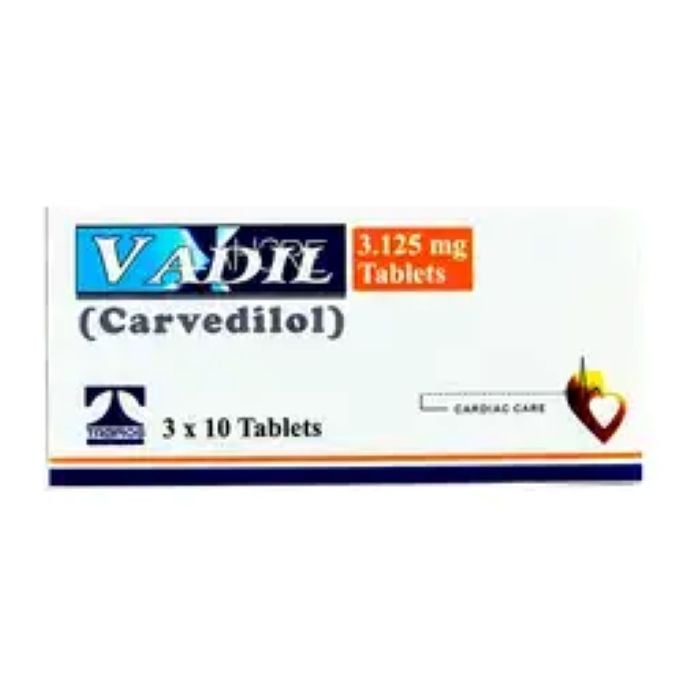 Vadil 3.125mg Tablets