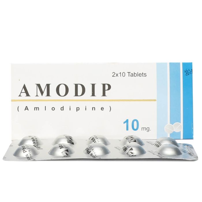 Amodip 10mg Tablets.