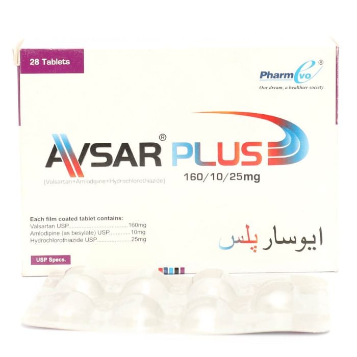 Avsar Plus 10mg 160mg 25mg Tablets