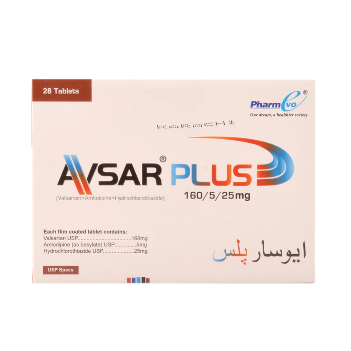Avsar Plus 5mg 160mg 25mg Tablets