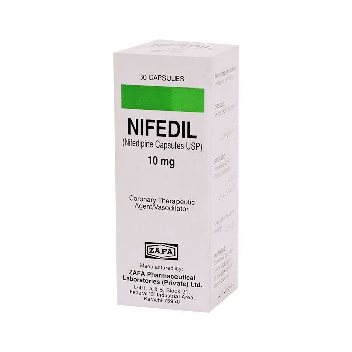 Nifedil 10mg Capsules 30s