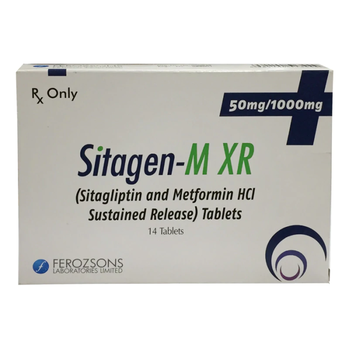 Sitagen M Xr 50mg 1000mg Tablets