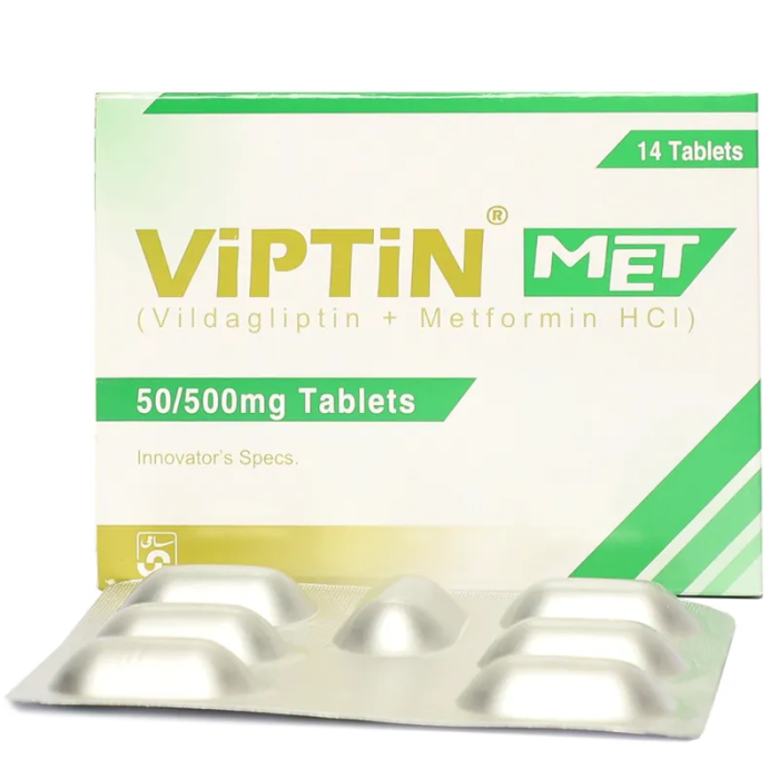 Viptin Met 50mg 500mg Tablets 14s
