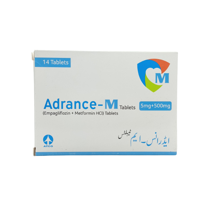 Adrance M 5mg 500mg Tablets