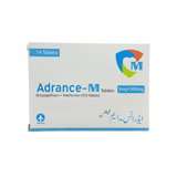Adrance M 5mg 500mg Tablets