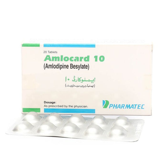 Amlocard 10mg Tablets