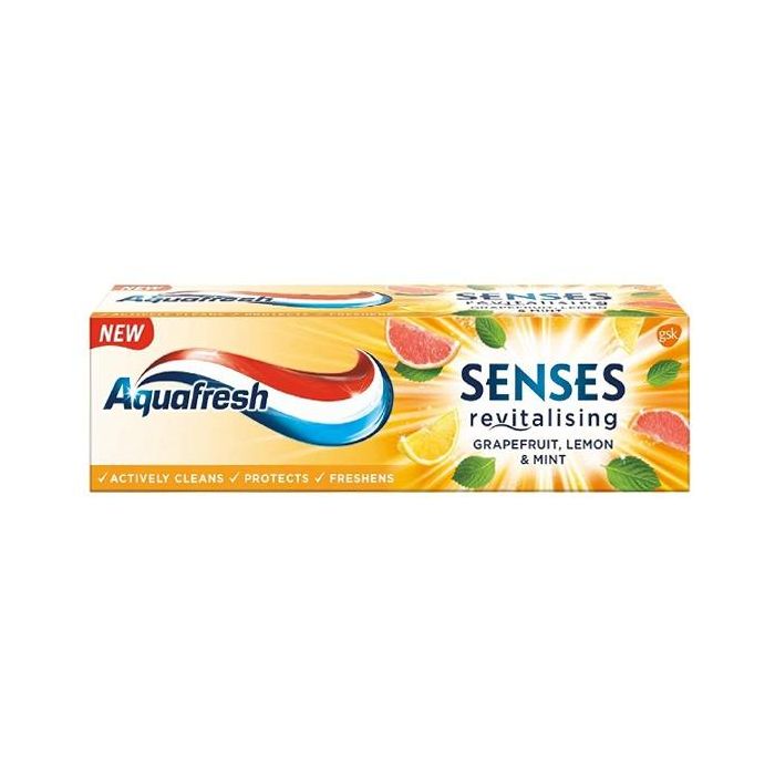 Aquafresh Tooth Paste 75ml Senses Grapefruit Lemon & Mint