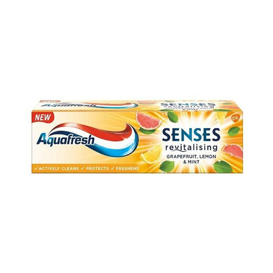 Aquafresh Tooth Paste 75ml Senses Grapefruit Lemon & Mint