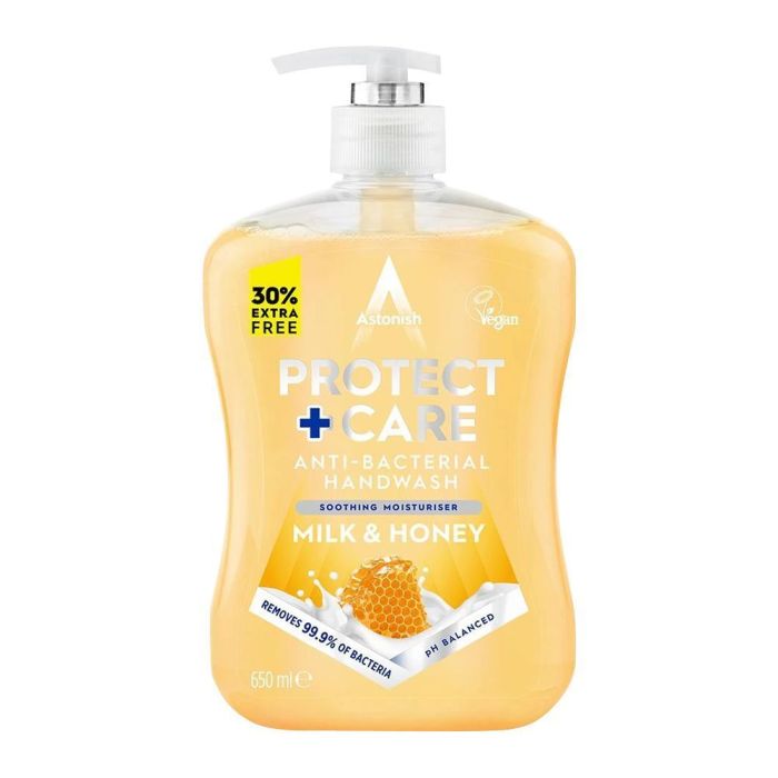 Astonish Hand Wash Milk & Honey Anti-Bacterial 650 Ml