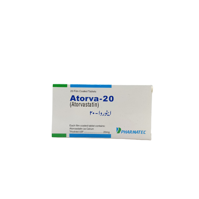 Atorva 20mg Tablets 20s