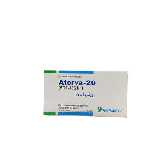 Atorva 20mg Tablets 20s