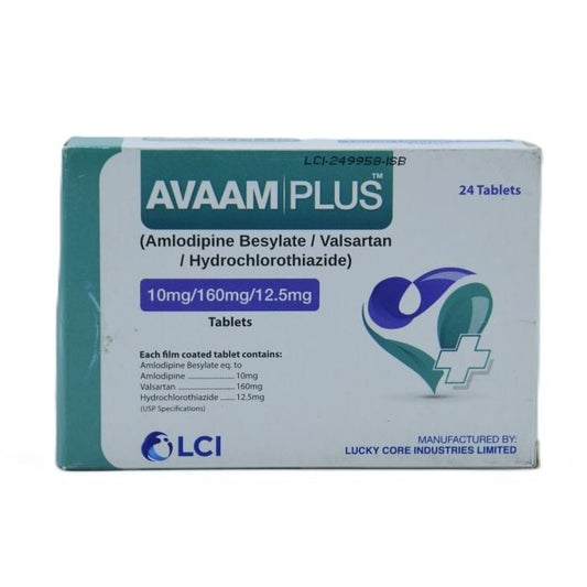 Avaam Plus 10mg 160mg 12.5mg Tablets 24s