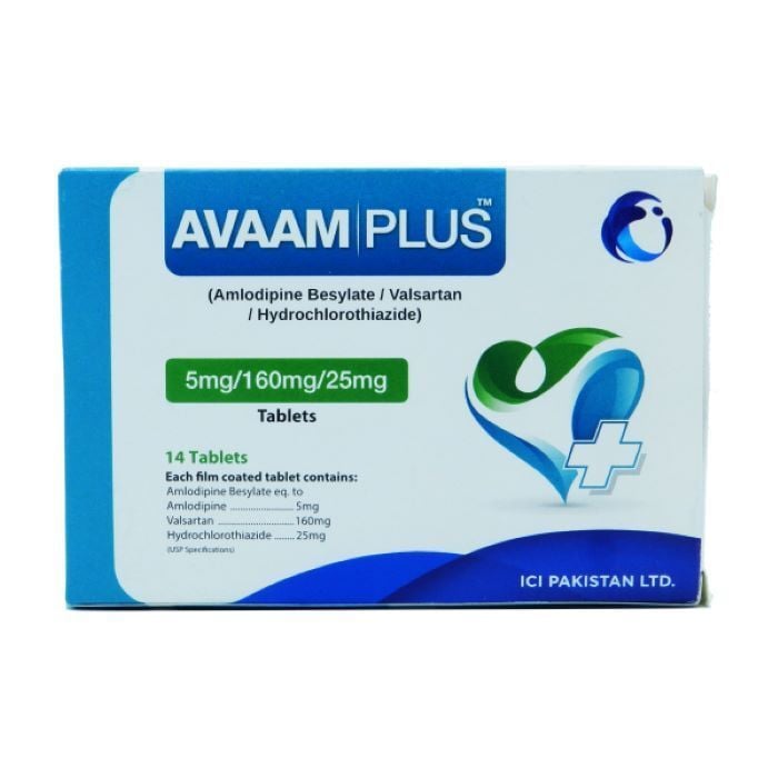 Avaam Plus 5mg 160mg 25mg Tablets 24s