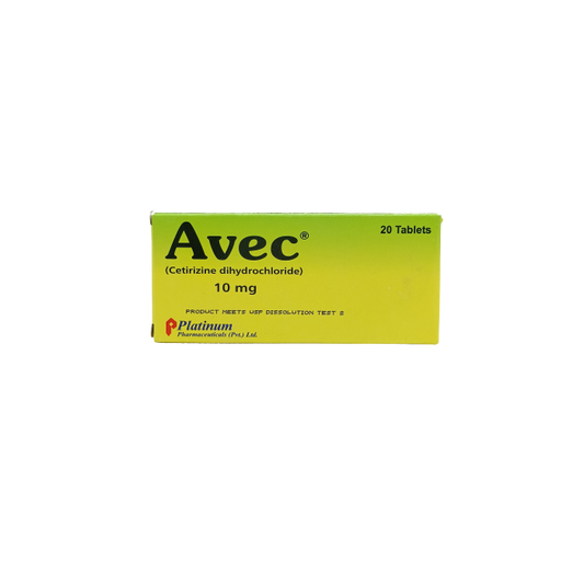 Avec 10mg Tablets 20s