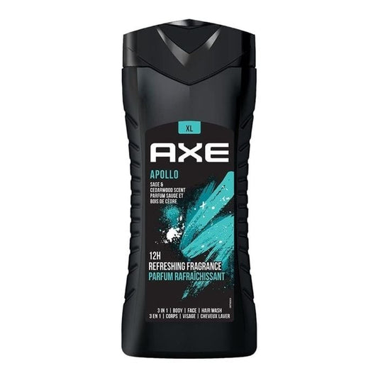 Axe 3in1 Body Face Hair Wash 400ml Apollo