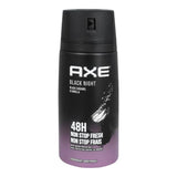 Axe Africa Body Spray 150ml Black Night New.