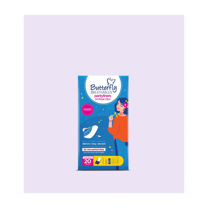 Butterfly Panty Liners Maxi Thick 20pcs
