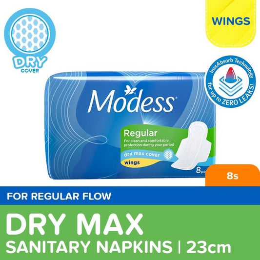 Modess Maxi Dry Wings Pads 8pcs
