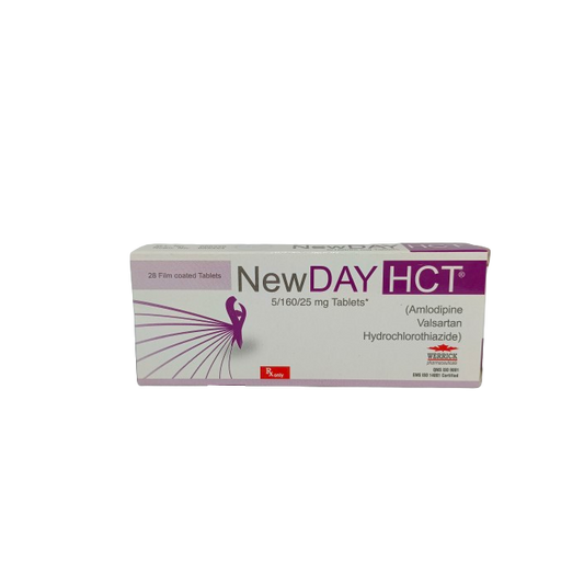 New Day Hct 5mg 160mg 25mg Tablets