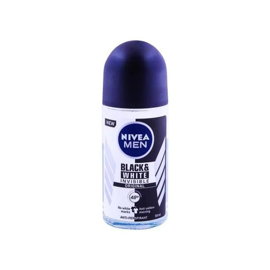 Nivea Men Roll On 50ml Black & White Invisible Original