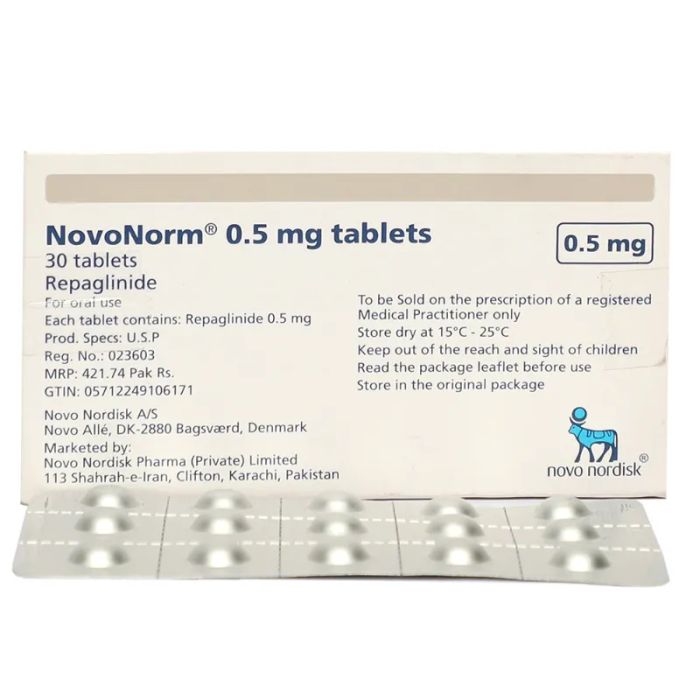 Novonorm 0.5mg Tablets