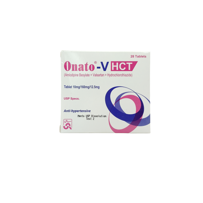 Onato V Hct 10mg 160mg 12.5mg Tablets