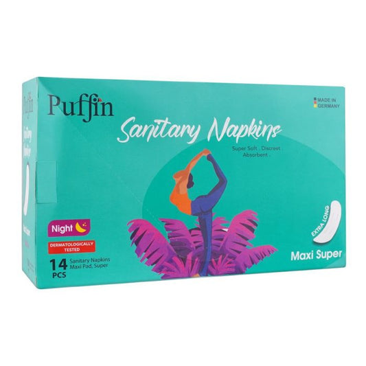 Puffin Sanitary Napkins Maxi Super