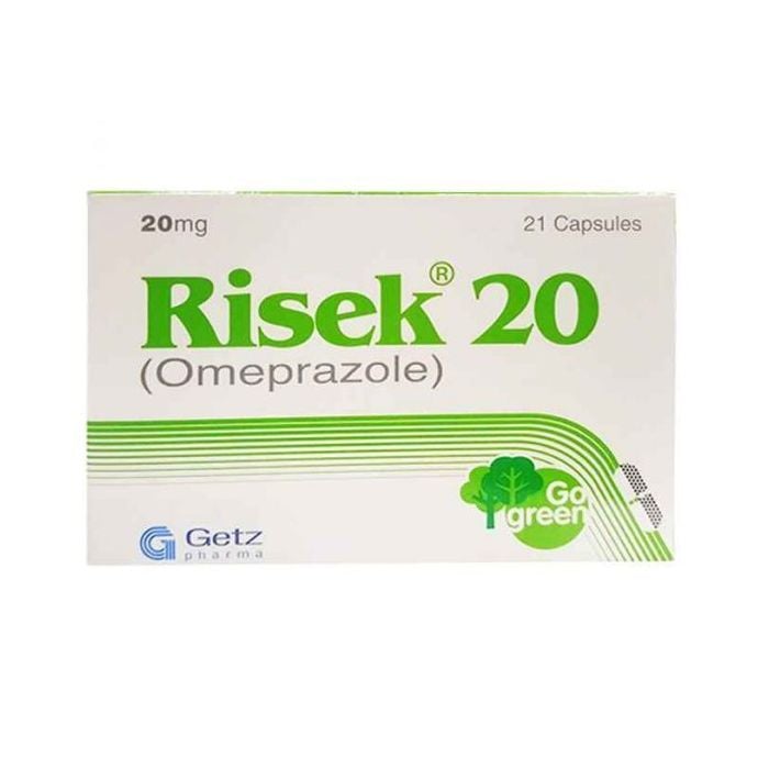 Risek 20mg Capsules 21s