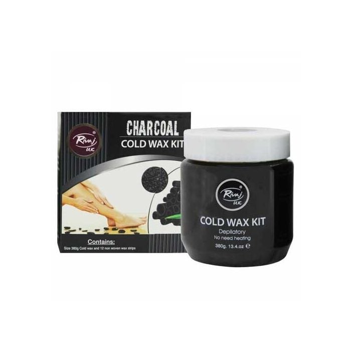 Rivaj Cold Wax Kit 380gm Charcoal