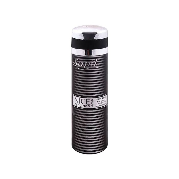 Sapil Body Spray 200ml Nice Feeling Black Men