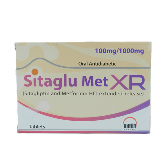 Sitaglu Met Xr 100mg 1000mg Tablets 28s