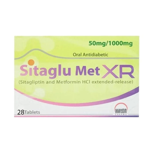 Sitaglu Met Xr 50mg 1000mg Tablets 28s