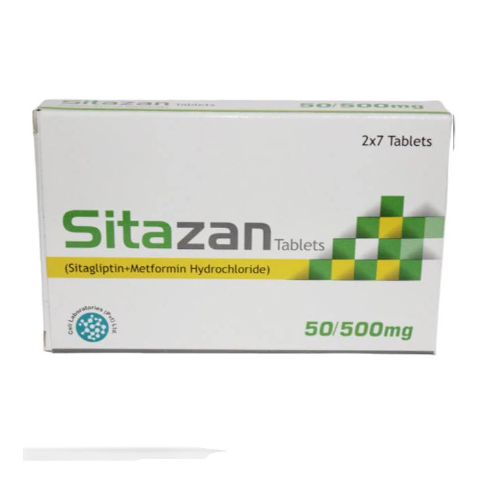 Sitazan 50mg 500mg tab 14s