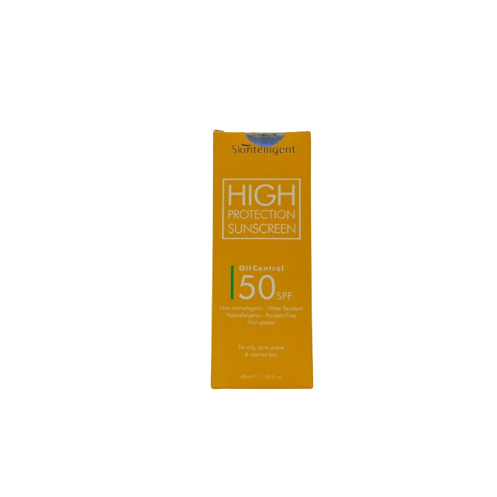 Skintelligent High Protection Sunscreen 50spf 40ml