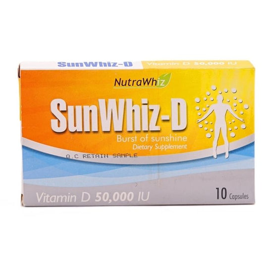 Sunwhiz D 50,000iu Capsules 10s