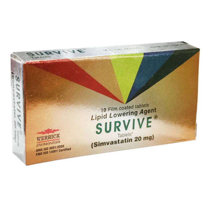 Survive 20mg Tablets