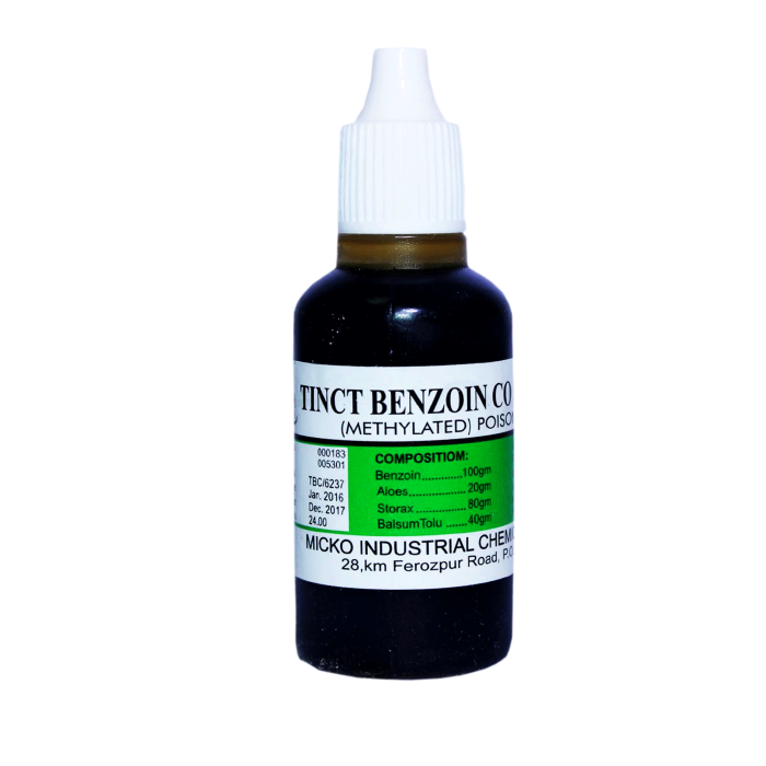 Tincture Benzoin Co 30ml Micko
