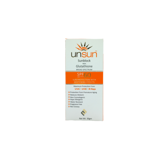 Unsun Sunblock Spf60 Pa+++ 30gm